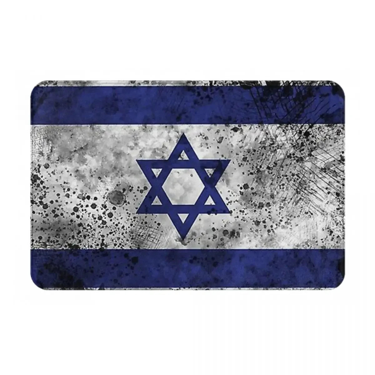 Navak Teppich Israel Flagge Anti-Rutsch-Fußmatte Bodenmatte Sandkratzteppich Teppich für Küche Eingang Zuhause Badezimmer Wohnzimmer Footpad Matten