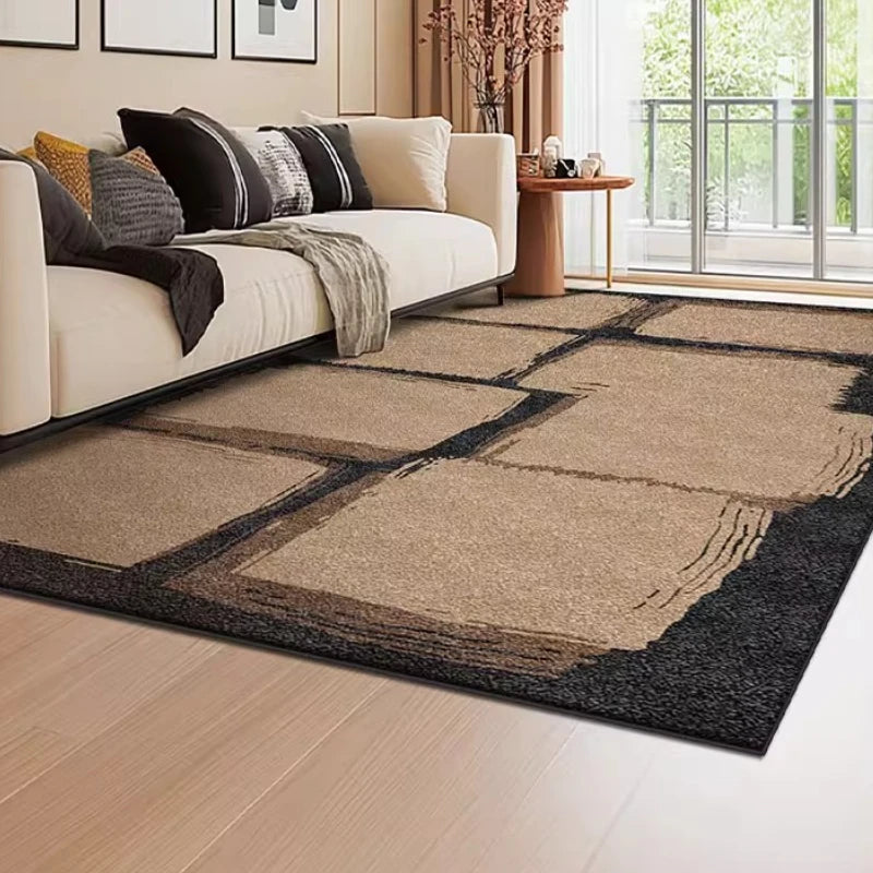 Navak Carpet Retro Style Living Room Decoration Carpet Large Area Rugs for Bedroom Washable Bedside Soft Floor Mat Anti-slip Cloakroom Rug
