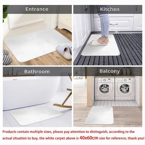 Navak Carpet Scandinavian Gothic Skeleton Floor Mat Entrance Outdoor Rug Absorbent Dirty Resistant Carpet Doormat Machine Washable Bedroom
