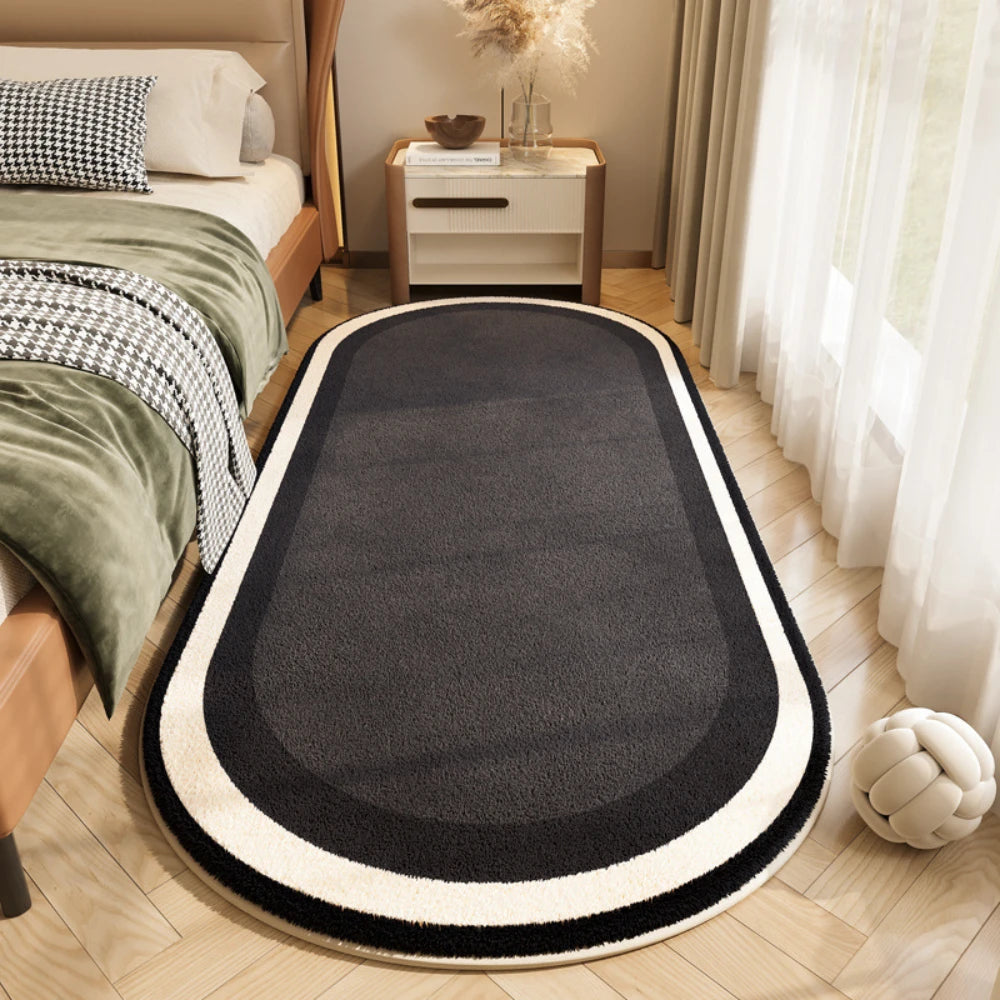 Navak Carpet Exclusive Picks Rug For Bedroom Flannel Bedroom Modern Simple Multicolor Bedside Carpet Anti-Fouling Anti-Skid Bay Window Cushion