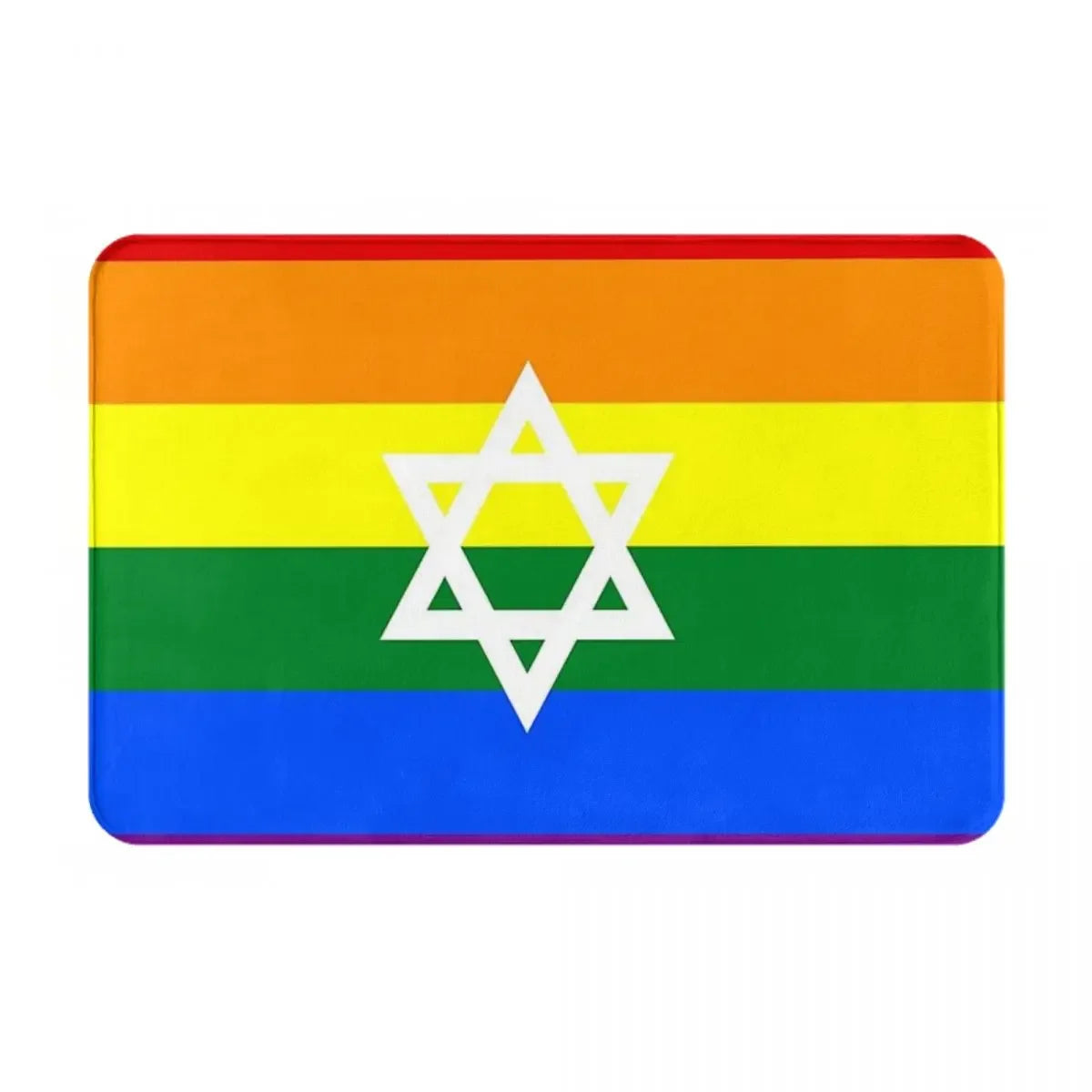 Navak Teppich Israel Flagge Anti-Rutsch-Fußmatte Bodenmatte Sandkratzteppich Teppich für Küche Eingang Zuhause Badezimmer Wohnzimmer Footpad Matten