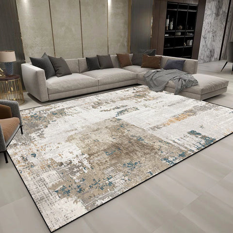 Navak Carpet Modern Decoration Abstract Carpets Living Room Light Luxury Carpet Home Sofa Grey Floor Mat Washable Bedroom Cloakroom Soft Rugs