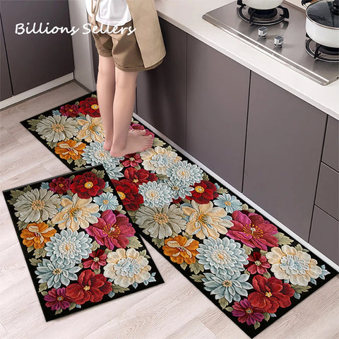 Navak Teppich Saugfähiger Küchenteppich Rutschfeste Bodenmatte Absorbiert Öl Küche Langer Bereich Teppich Schlafzimmer Teppich Eingang Fußmatte Home Decor Zimmer Tapis
