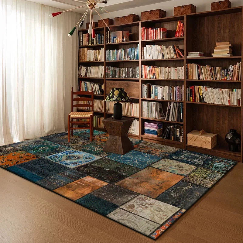 Navak-Teppich, geometrisch, abstrakt, für Wohnzimmer, Dekoration, Heim, Arbeitszimmer, große Teppiche, Schlafzimmer, Nachttisch, waschbar, rutschfest, weiche Bodenmatte