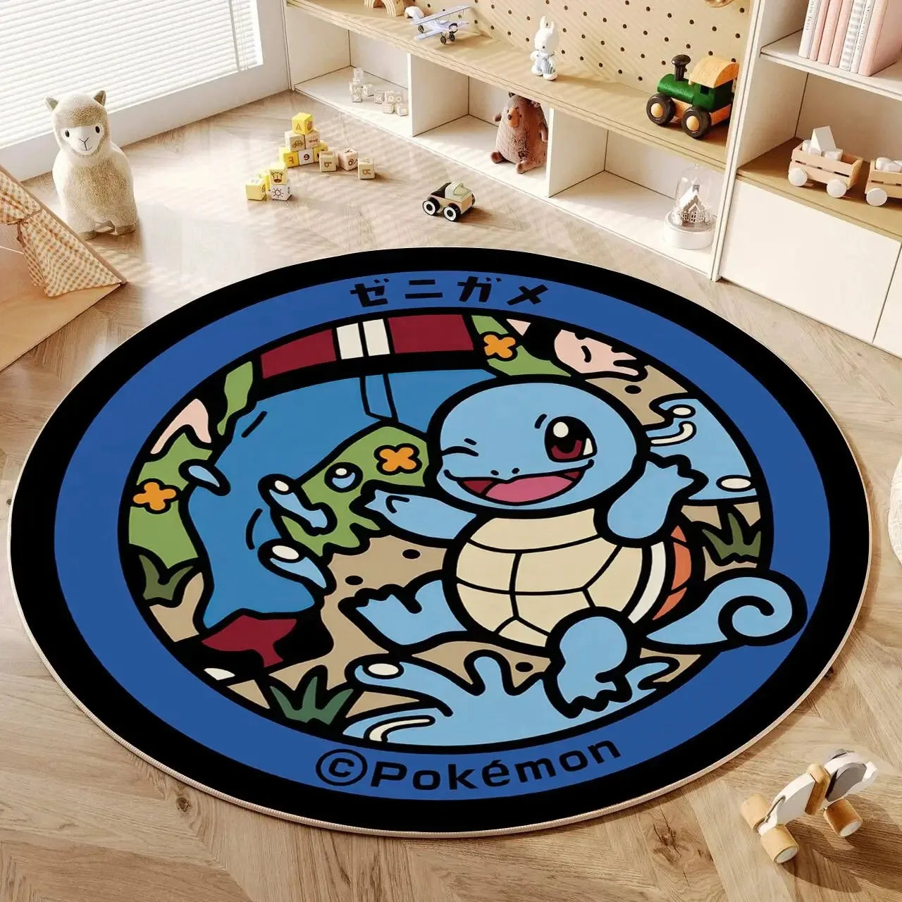 Navak Carpet Daily Picks Disney Anime Cartoon Pokemonzd Runde Bodenmatte Wohnzimmer Schlafzimmer Teppiche Niedliches Kind Rutschfester Waschbarer Teppich Wohnkultur