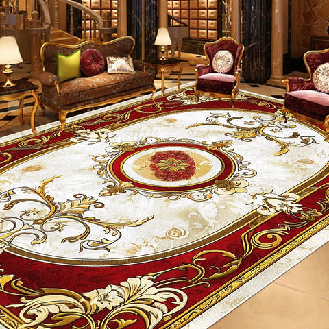 Navak Carpet Gorgeous Retro European Carpet Living Room Large Area Decoration Sofa Area Rugs for Bedroom Cloakroom Non-slip Floor Mats Ковер