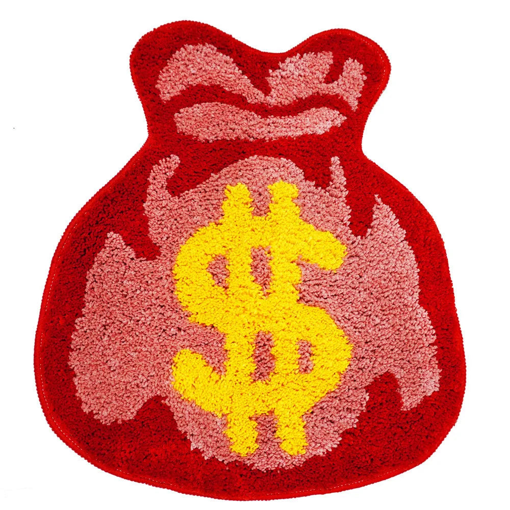 Navak Carpet Exclusive Picks 1 Stück Cartoon-Tier-Dekorationsteppich Schlafzimmerteppich Flauschiger Nachtvorleger Kunstkaschmir-Bodenmatte Weiche Anti-Rutsch-Badematte