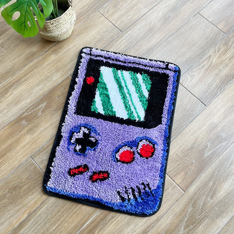 Navak Carpet LAKEA Handheld-Spielgerät, getufteter Teppich, Spielzimmer, lustige Kindheitserinnerungen, beflockter Teppichboden, rutschfeste Fußmatte, ästhetisch