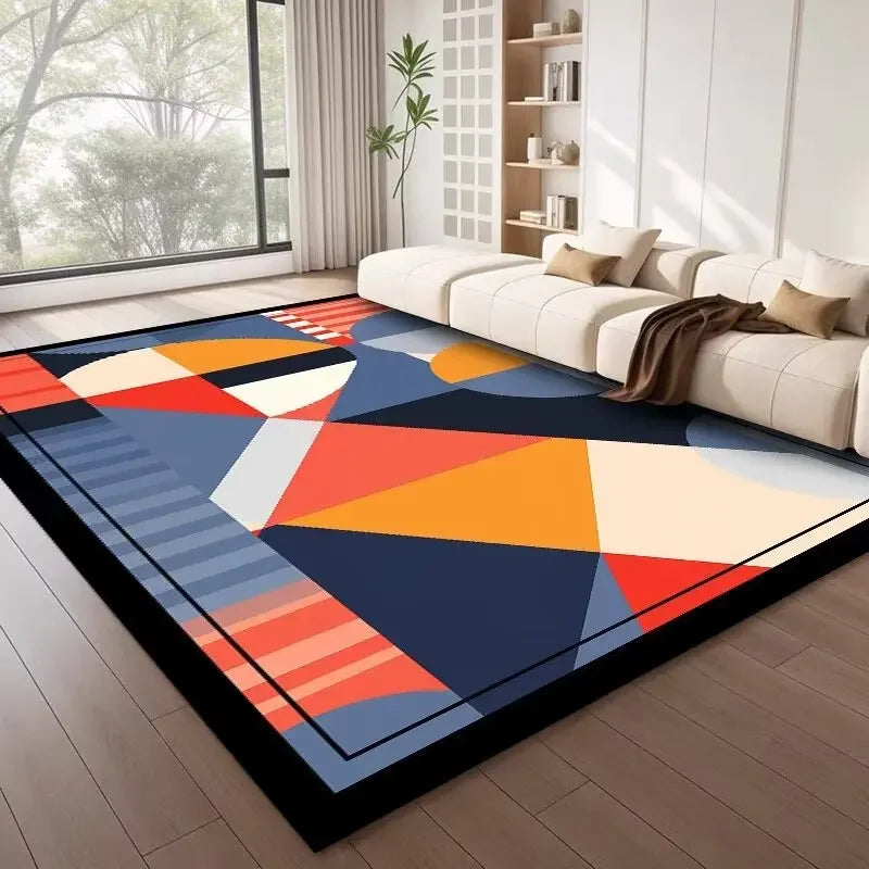 Navak Carpet Nordic Style Geometric Large Rugs for Living Room Modern Decoration Home Carpet Light Luxury Bedroom Rug  Washable Mat