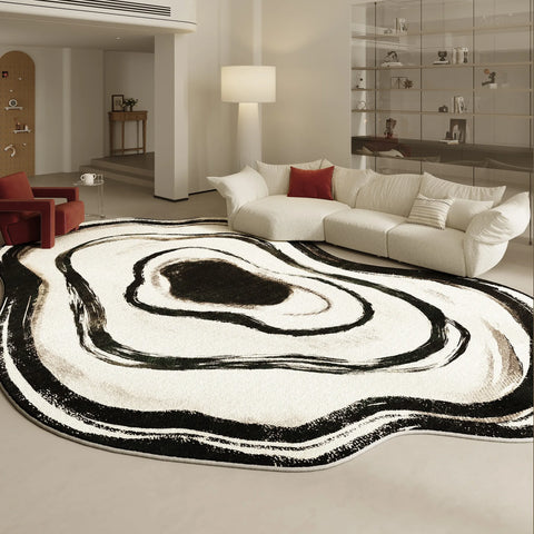 Navak Teppich, unregelmäßige Formen, Wohnzimmer-Dekoration, Teppich, moderner Stil, Teppiche für Schlafzimmer, Zuhause, dicker Plüschteppich, flauschig, weich, Lounge-Bodenmatte