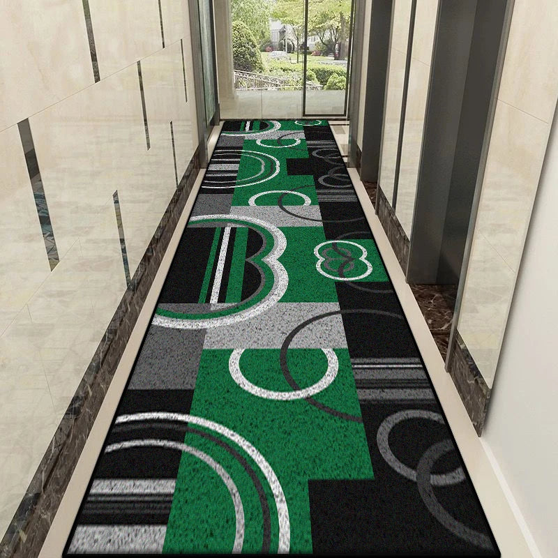 Navak Carpet Nordic Modern Style Lint-free Hallway Rug Customizable Stairs Decoration Long Carpet Antiskid Home Corridor Decor Mat Easy Clean