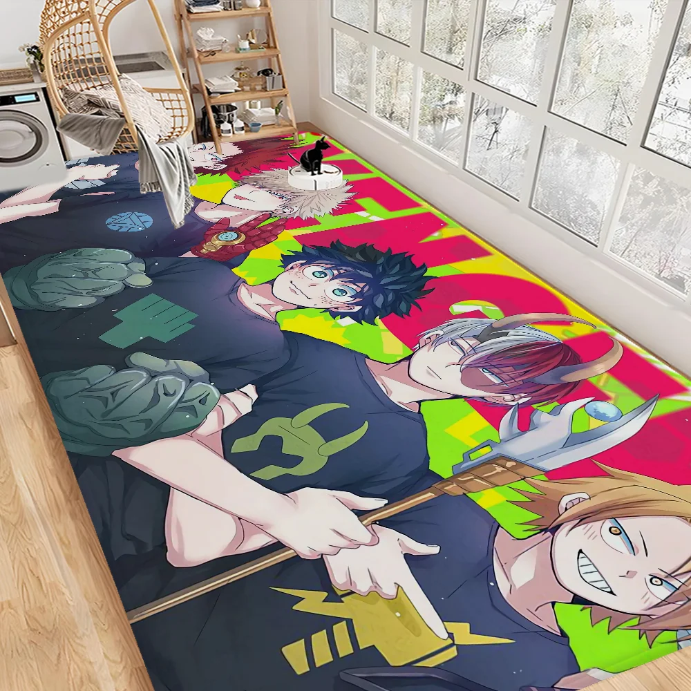 Navak Carpet My Hero Academia Hallway Carpet Retro Multiple Choice Living Room Kitchen Rug Non-Slip Welcome Rug