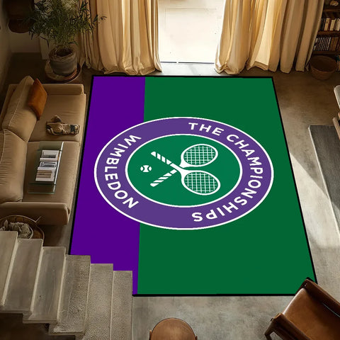 Navak Teppich kleiner Teppich Anti-Rutsch Küche W-Wimbledon Schlafzimmer Handgefertigter cooler Tufted Teppich Wohndesign Meisterschaftszimmer Eingangsdekoration