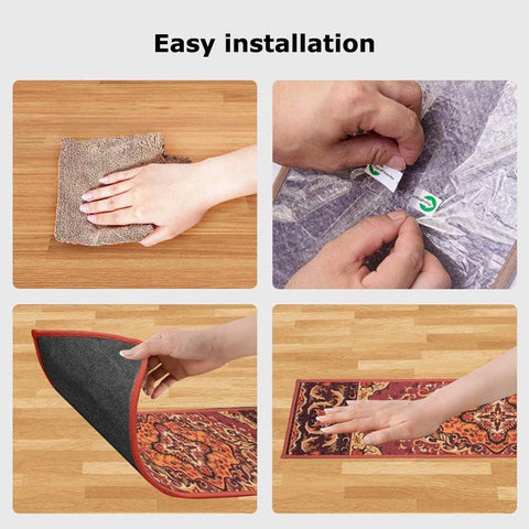 Navak Carpet 10 Stück Treppenstufen-Teppich, rutschfeste Treppenmatten für den Innenbereich, Läufer für Holzstufen, Schutzteppich-Abdeckungspolster, Treppen für Kinder und ältere Menschen