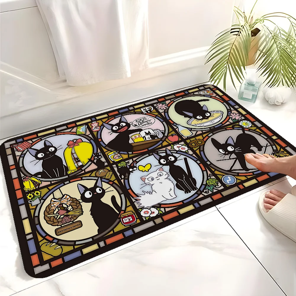 Navak Carpet KiKi Jiji Cat Room Mats Nordic Style Home Doormat Bathroom-Toilet Mats Bedroom Hotel Decor Mat