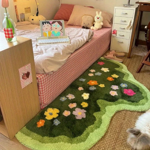 Navak Teppich, nordischer Stil, Schlafzimmer-Dekor, Teppich, Zuhause, flauschiger, weicher Teppich, unregelmäßige Formen, Teppiche für Wohnzimmer, dicke Plüsch-Bodenmatte am Bett