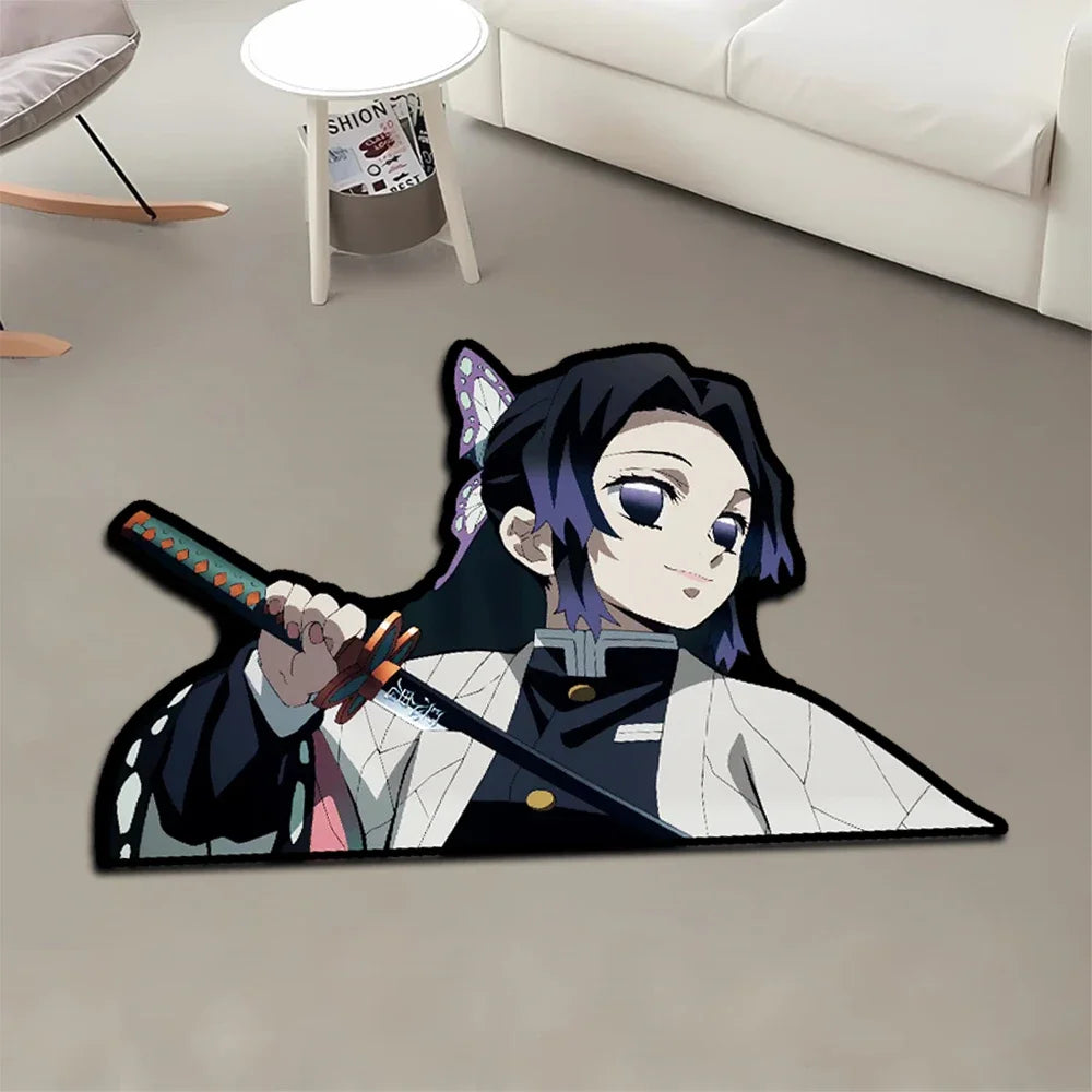 Navak-Teppich, Teppich, Anime-Dämonentöter, Nezuko Kokushibou, Tanjirou Kanroji, Kochou, Gokudera Makoto, kreativer bedruckter Teppich für die Inneneinrichtung