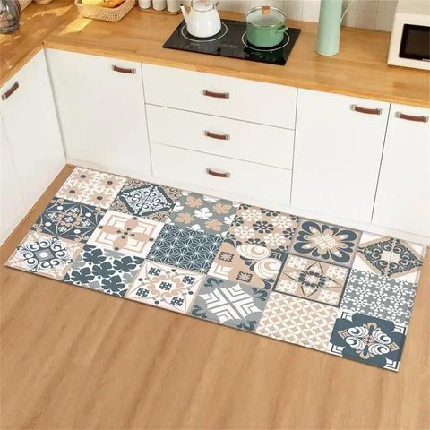 Navak Teppich, Teppich für Küche, Bodenmatte, wasserdicht, ölbeständig, Leder, rutschfest, Teppiche, Heimdekoration, Alfombra Vinilicas Cocina