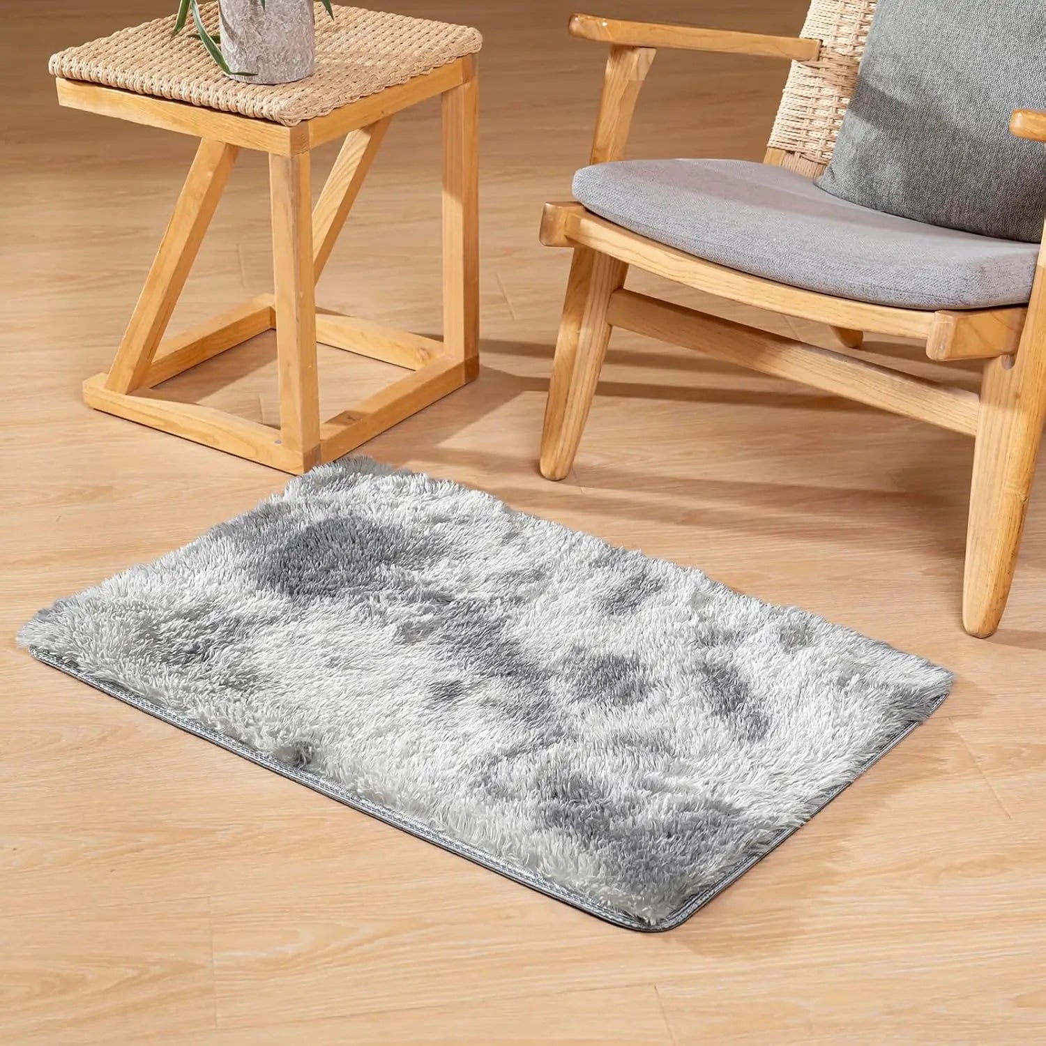 Navak Carpet Exclusive Picks 40 x 60 cm Seidenwollteppich, verdickt, für Nachttisch, Wohnzimmer, Kinderzimmer, weicher Heimdekor-Teppich, waschbar, schmutzabweisende Matte