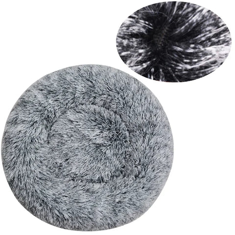 Navak Carpet 40–90 cm, rundes Haustierbett für große Hunde, superweiches Katzenbett, langes Plüsch-Hundehaus für mittelgroße Hunde, warmes Winterschlafbett