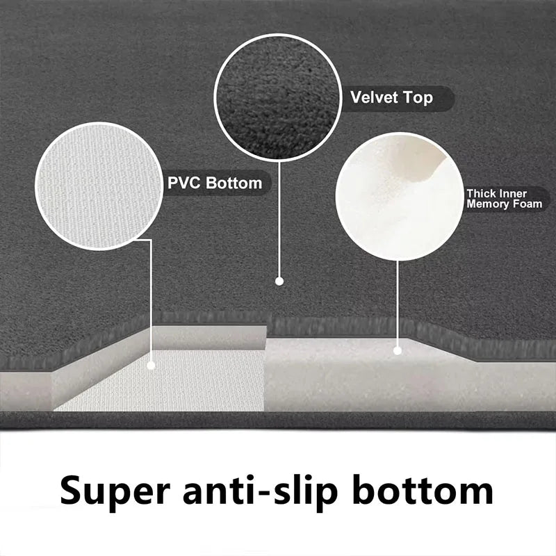 Navak Carpet Super saugfähige, dicke Schwamm-Badezimmermatte, Absorptionsmatte, Toilettentür, Anti-Rutsch-Matte, Korallenwolle, Haushalt, schnell trocknende Fußmatte
