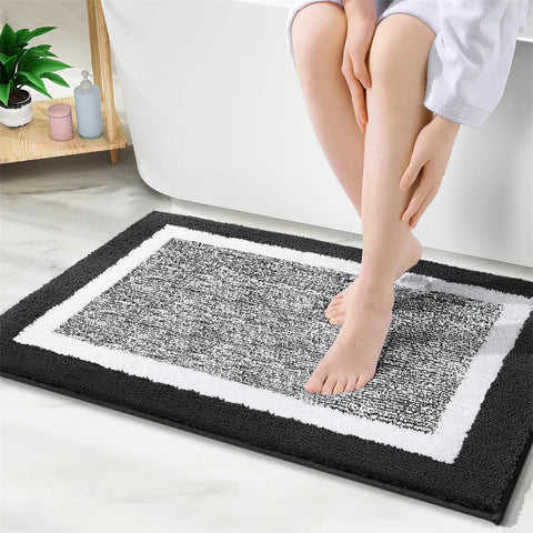 Navak Carpet Olanly Shaggy-Badematte, Mikrofaser, super saugfähig, Badezimmer-Duschvorleger, rutschfest, weiche Duschmatten, Bodenplüschteppich, Fußwaschmatte
