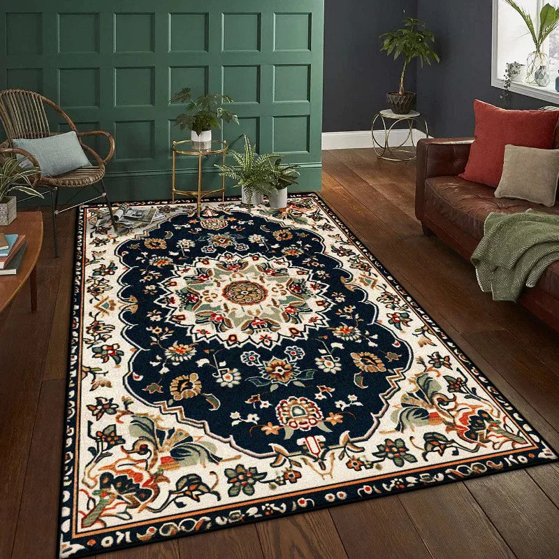 Navak Teppich Persischer Luxus-Wohnzimmerteppich 200x300 cm Dekoration Schlafzimmer Rutschfeste Teppiche Lounge Couchtische Waschbare Bodenmatte Fusselfrei