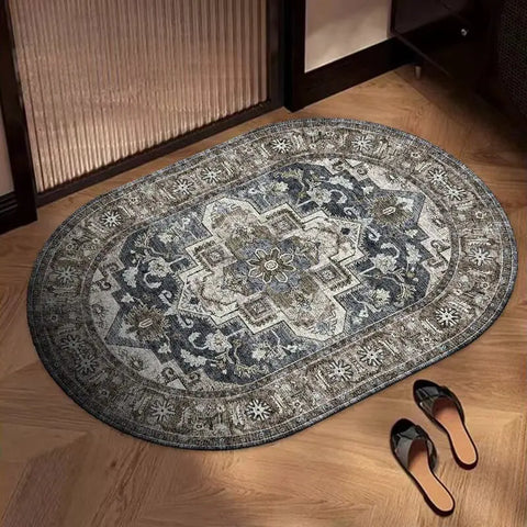 Navak Carpet Exclusive Picks Bohemian Oval Teppich Küche Badezimmer Fußmatte Eingangstürmatte Quadratisch Wohnzimmer Schlafzimmer Bereich Teppich Home Decor