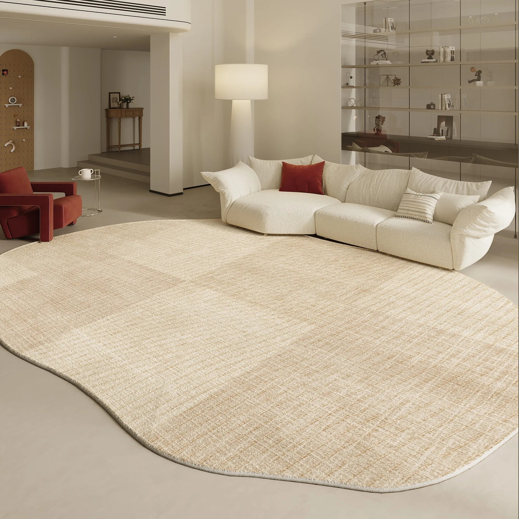 Navak Teppich, unregelmäßige Formen, Wohnzimmer-Dekoration, Teppich, moderner Stil, Teppiche für Schlafzimmer, Zuhause, dicker Plüschteppich, flauschig, weich, Lounge-Bodenmatte
