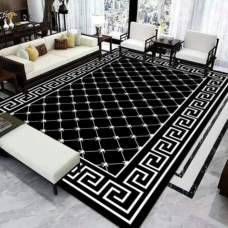 Navak Carpet Nordic Light Luxury Carpet Living Room Sofa Bedroom Rugs Modern Simple Style Big Size Non-slip Washable Floor Mats Home Decor