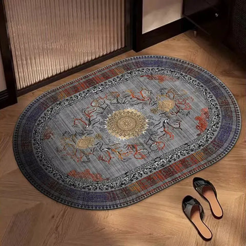 Navak Carpet Exclusive Picks Bohemian Oval Teppich Küche Badezimmer Fußmatte Eingangstürmatte Quadratisch Wohnzimmer Schlafzimmer Bereich Teppich Home Decor