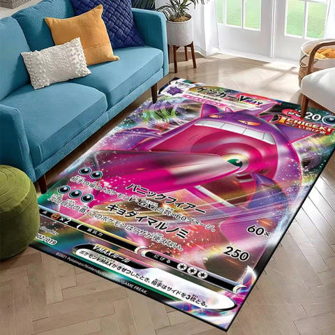 Navak Carpet Daily Picks Gengar-Spielkarten-Teppich für Gaming-Zimmer-Dekoration, Schlafzimmer, weicher Teppich, Wohnzimmer-Teppich, Männerhöhle, ideales Geschenk
