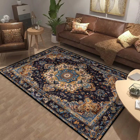 Navak Carpet Bohemia Living Room Rugs Decoration Bedroom Deluxe Anti Slip Floor Mat Large Area Carpet Lounge Rug Persian Carpet Washable