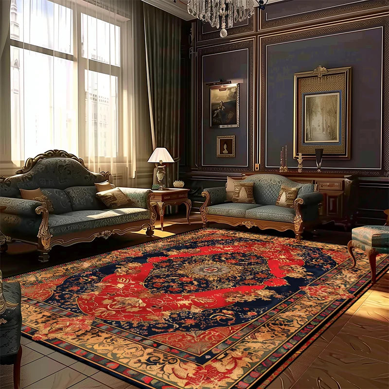 Navak-Teppich, Teppiche im persischen Stil für Wohnzimmer, Dekoration, Teppich, große Fläche, Schlafzimmer, rutschfeste Bodenmatte, waschbarer Lounge-Teppich, individuelle Größe