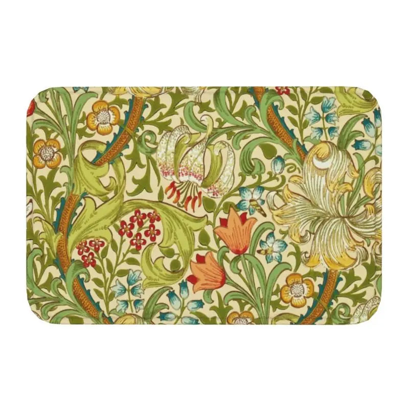Navak Teppich Custom William Morris Compton Floral Jugendstil Muster Fußmatte Bad Tür Bodenmatte Textil Muster Toilette Teppich Teppich Footpad
