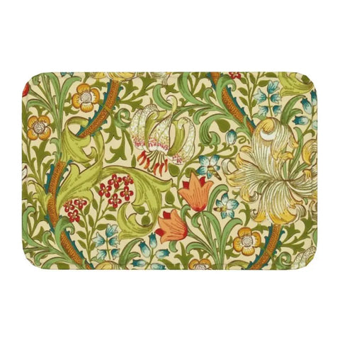 Navak Teppich Custom William Morris Compton Floral Jugendstil Muster Fußmatte Bad Tür Bodenmatte Textil Muster Toilette Teppich Teppich Footpad