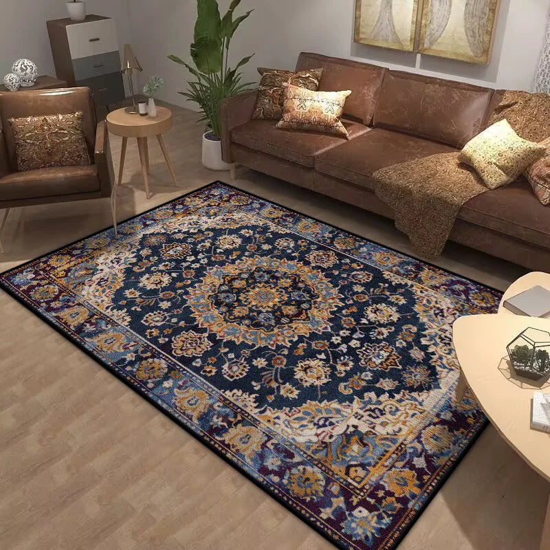 Navak Carpet Bohemia Living Room Rugs Decoration Bedroom Deluxe Anti Slip Floor Mat Large Area Carpet Lounge Rug Persian Carpet Washable