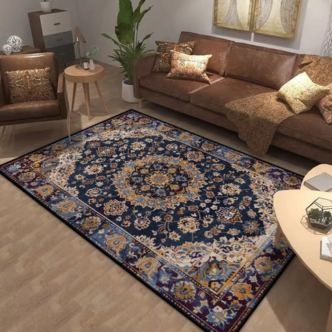 Navak Carpet Bohemia Living Room Rugs Decoration Bedroom Deluxe Anti Slip Floor Mat Large Area Carpet Lounge Rug Persian Carpet Washable