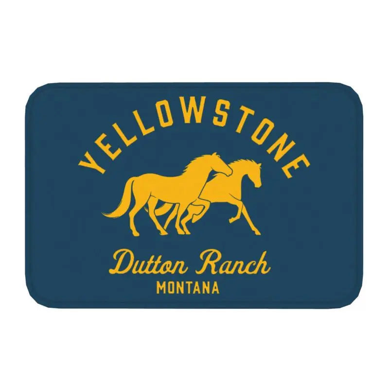 Navak Carpet Yellowstone Fußmatte für die Vordertür, rutschfest, für den Innenbereich, schnelltrocknend, Dutton Ranch, Fußmatte, für Küche, Balkon, Eingangsbereich, Teppich