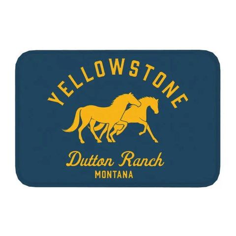 Navak Carpet Yellowstone Fußmatte für die Vordertür, rutschfest, für den Innenbereich, schnelltrocknend, Dutton Ranch, Fußmatte, für Küche, Balkon, Eingangsbereich, Teppich
