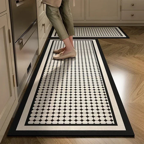 Navak Teppich Küchenbodenmatte Saugfähiger Rutschfester Teppich Diatomeenschlamm Lange Fußmatten Minimalistischer Stil Wohndekoration Teppich für Badezimmer 주방 카펫