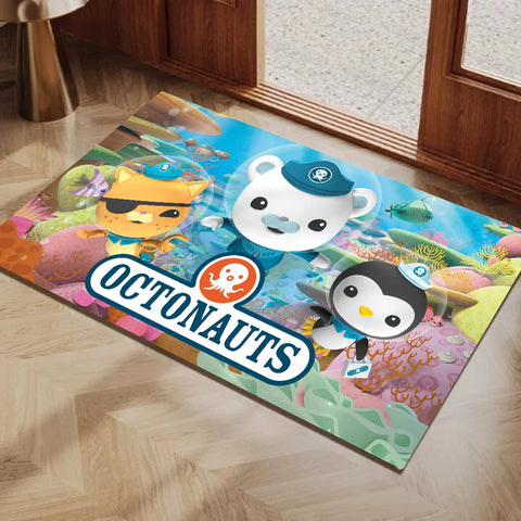 Navak Carpet The Octonauts Cartoon-Fußmatte, waschbar, rutschfest, für Wohnzimmer, Sofa, Stühle, Bereichsmatte, Küche, WC-Teppich