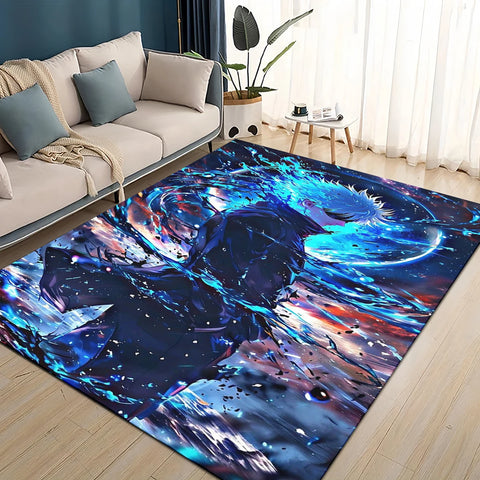 Navak Teppich, 3D-Cartoon, Jujutsu Kaisen, Anime, Itadori Yuj, Teppich für Wohnzimmer, Schlafzimmer, Heimsofa, Dekoration, Kinderspiel, rutschfeste Bodenmatte