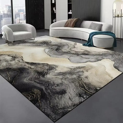 Navak Teppich, luxuriöser abstrakter Teppich für Wohnzimmer, Couchtische, Sofabereich, rutschfest, schmutzabweisend, Teppiche, Dekoration, Schlafzimmer, Bodenmatte
