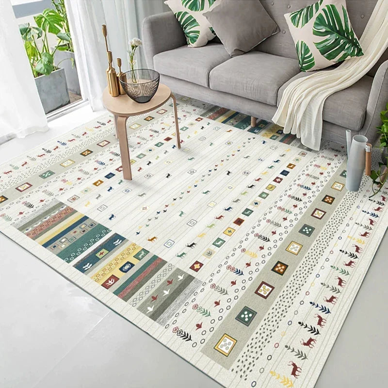 Navak Carpet Bohemian Persisch inspirierter Teppich für Wohnzimmer und Schlafzimmer, ethnisches Stammesdesign, weiche, rutschfeste Bodenmatte