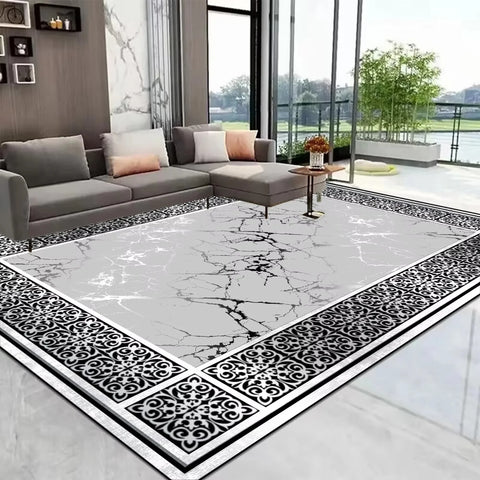 Navak Teppich, europäischer Goldteppich, großer Wohnzimmerteppich, Heimdekoration, luxuriöse Couchtischmatte, rutschfest, waschbar, für Schlafzimmer, Dekoration, Alfombra
