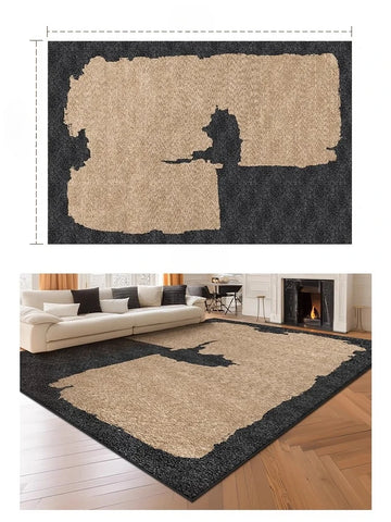 Navak Carpet Retro Style Living Room Decoration Carpet Large Area Rugs for Bedroom Washable Bedside Soft Floor Mat Anti-slip Cloakroom Rug