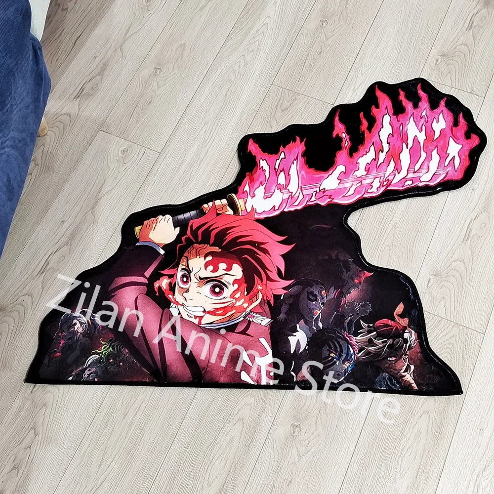 Navak-Teppich, Teppich, Anime-Dämonentöter, Nezuko Kokushibou, Tanjirou Kanroji, Kochou, Gokudera Makoto, kreativer bedruckter Teppich für die Inneneinrichtung