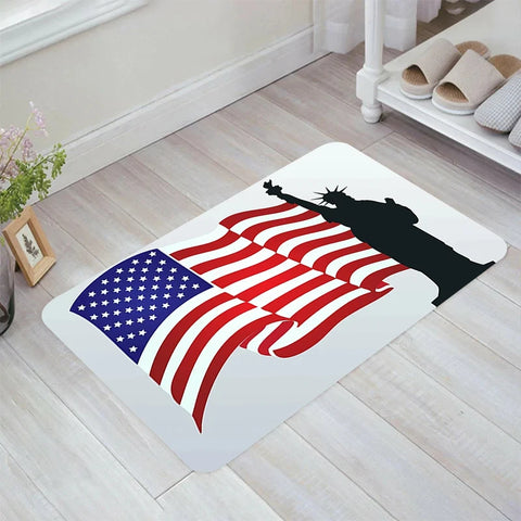 Navak Teppich Flagge der amerikanischen Bodenmatte Teppiche Zimmer Matten Teppiche Home Fußmatte Eingangstür Küche Teppich Balkon Fuß Teppich Badezimmer Badehaus