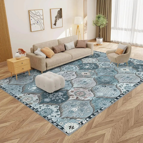 Navak Carpet Exclusive Picks Vintage Persian Style Living Room Carpet Machine Washable Washable Floor Mat Light and Comfortable Bedroom Bedside Rugs